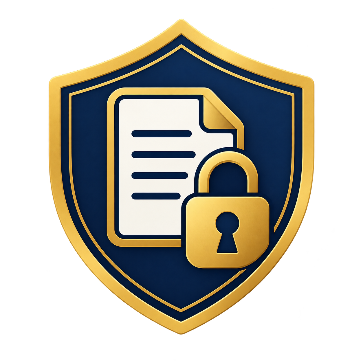Secure document handling icon